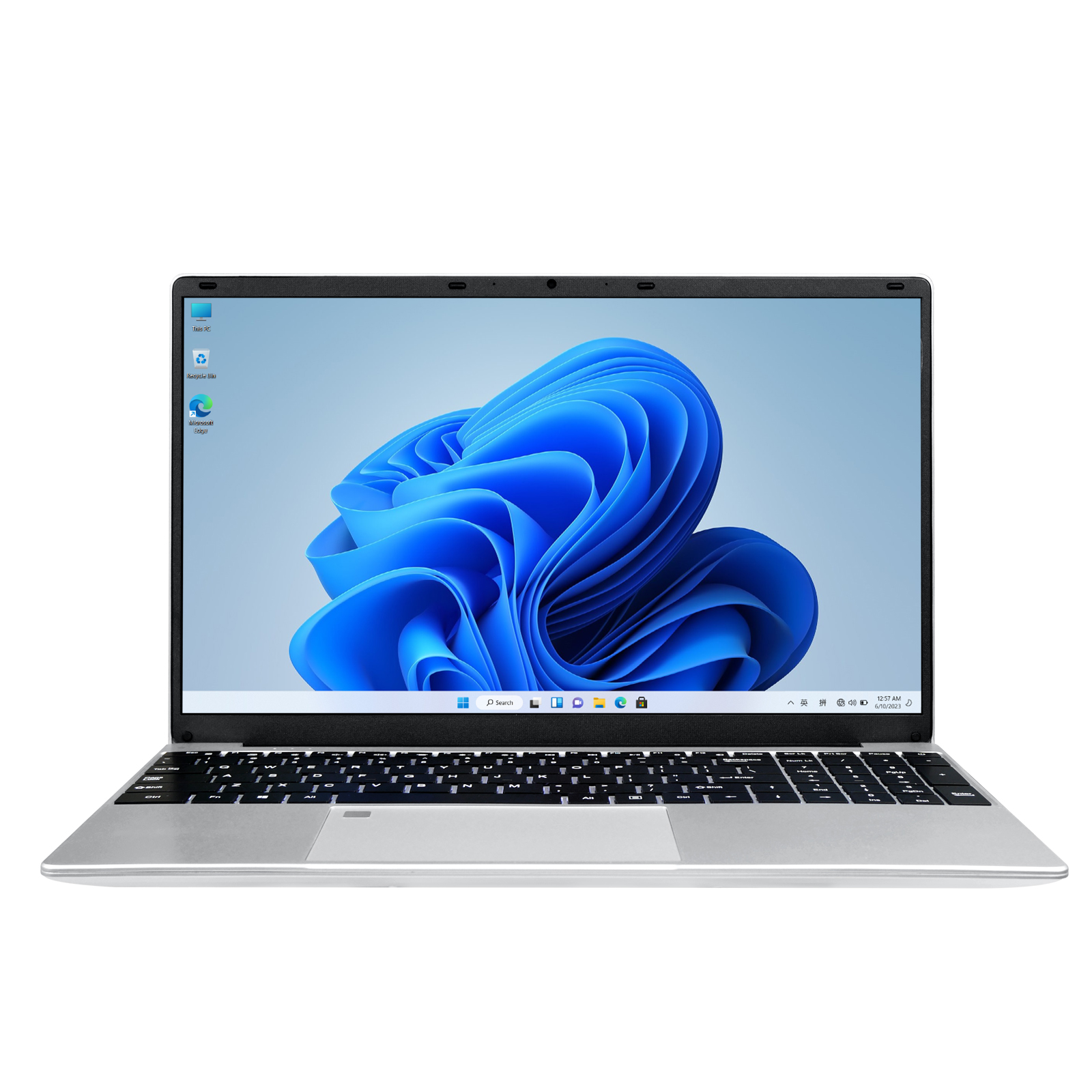 15.6 inch Intel N95 Windows laptop display