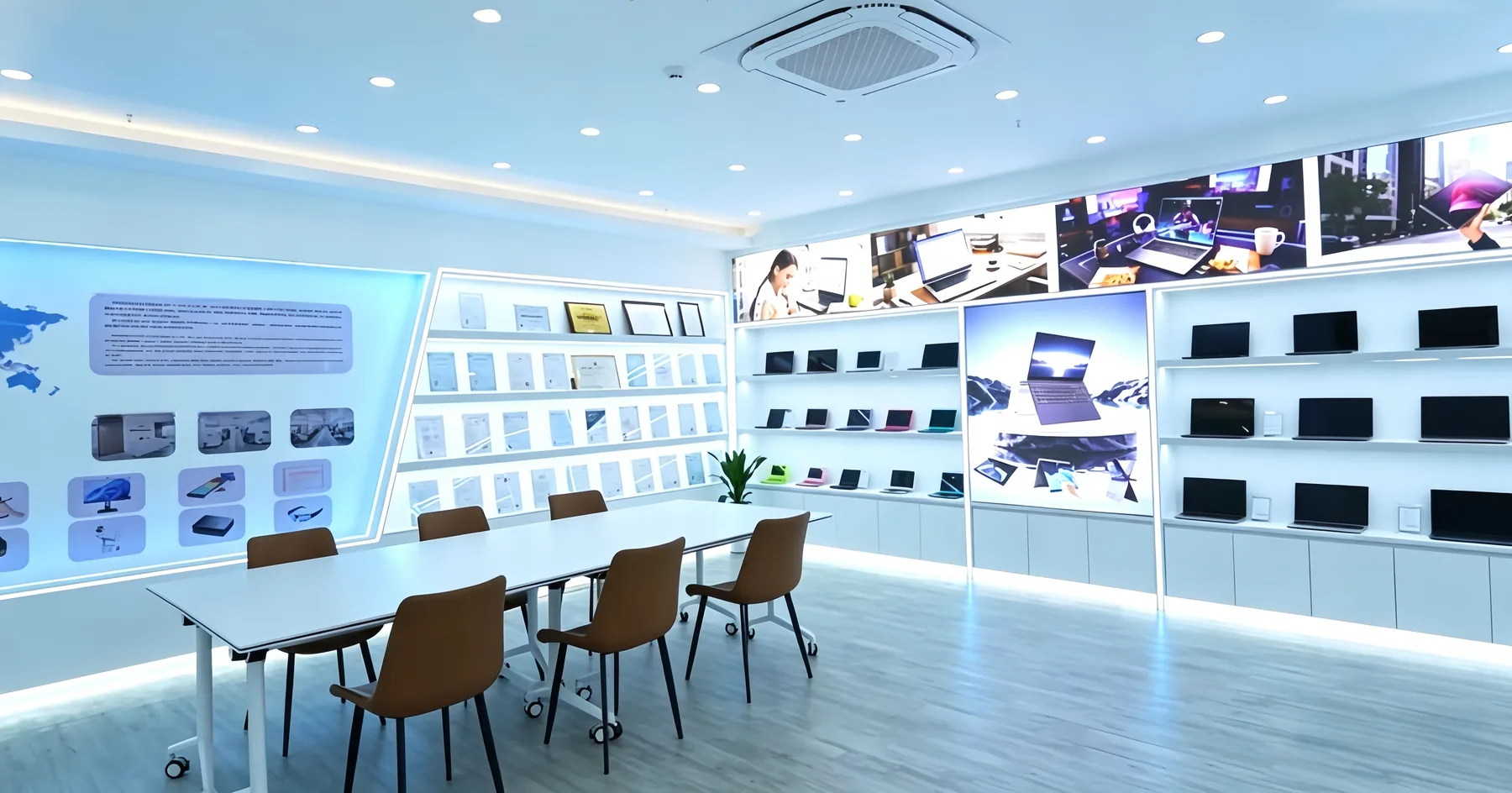 HonLin laptop and computer product showroom