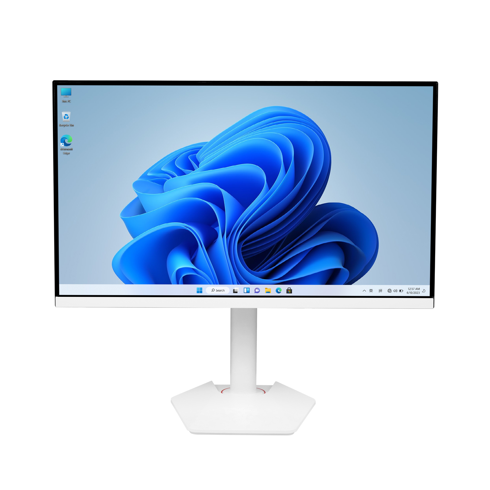 All-in-one PC with integrated display and stand